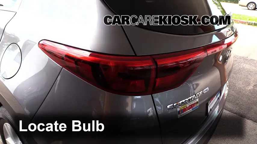2017 Kia Sportage LX 2.4L 4 Cyl. Lights Tail Light (replace bulb)